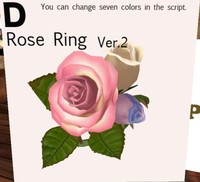 ふりー：薔薇の指輪❤カラーチェンジできるよ！