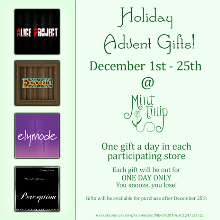 [Mint Tulip] Advent Gifts 2th