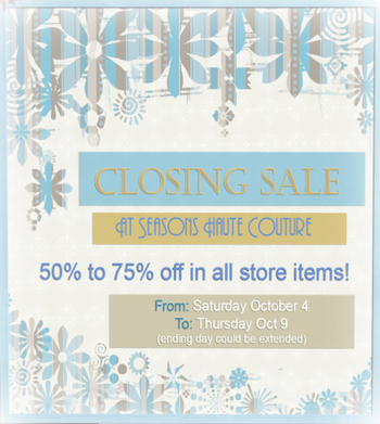 [Seasons HC] Closing Sale