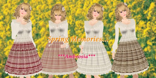 新作のお洋服です♪　「Spring Memories」