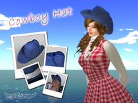 Cowboy Hat #902 navy denim