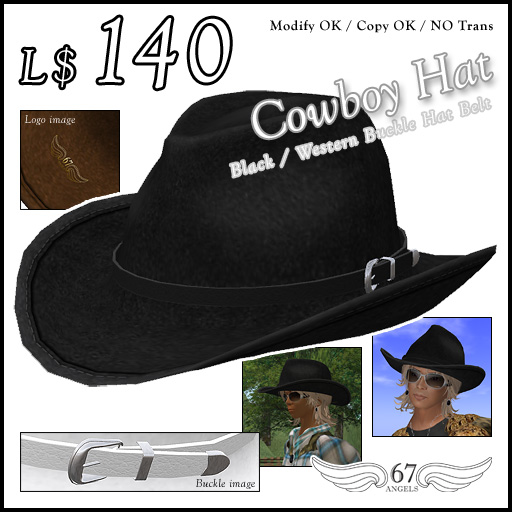 Cowboy Hat #507 black