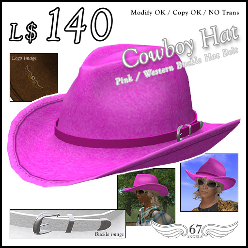 Cowboy Hat #507 pink