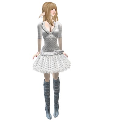 DOT dress white
