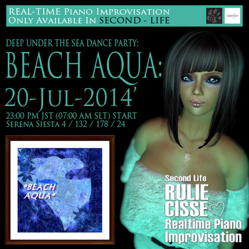 るぅダンスピアノ@Beach Aqua