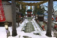 神社の庭OPEN！