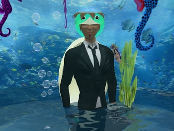 足湯の河童