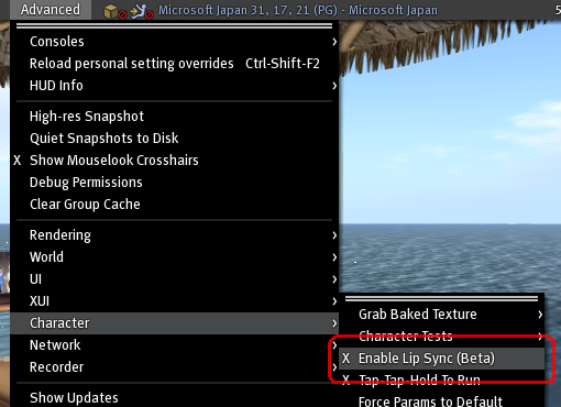 Enable Lip sync