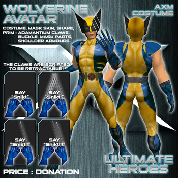 Wolverine AXM Costume AvatarのPOP