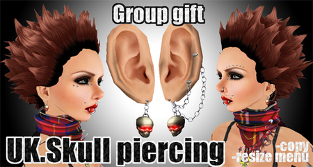 UK.Skull piercing (group gift)