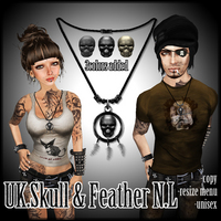 UK.Skull&Feather N.L