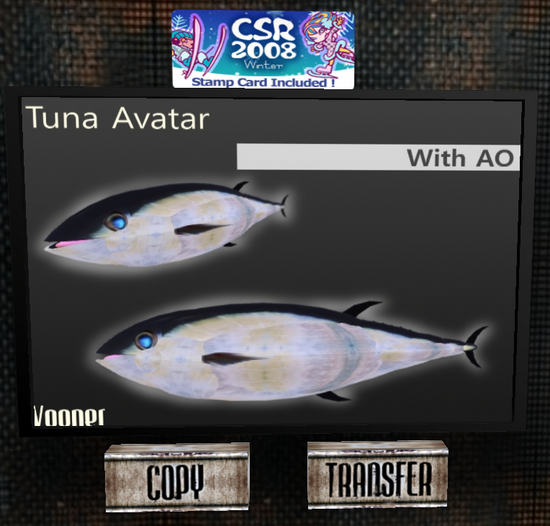 人魚とマグロをいただきましたわ
