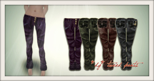 tartan pants & tweed pants