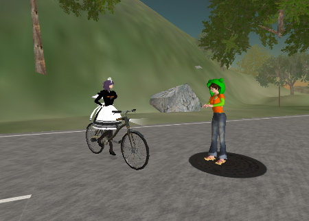 自転車に乗って