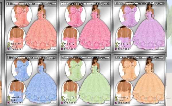 グループ1L$ドレスMarinoco Fashion