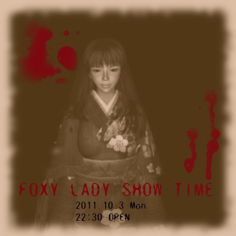 FOXY LADY SHOW TIME 10/3