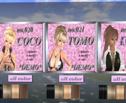 ヘアーをL$１０でゲット♪