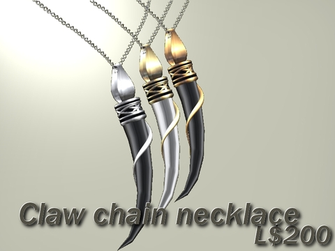 (SN)Claw chain necklace
