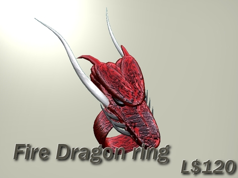 (SN)Fire Dragon ring