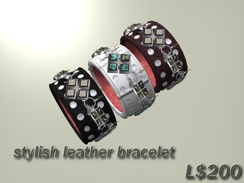 (SN)stylish leather bracelet