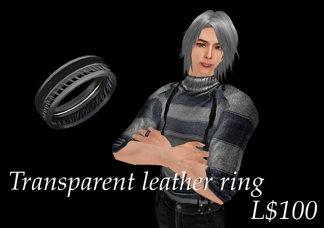 【メンズ】leather ring