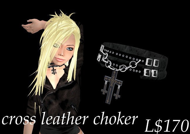 【レディース】leather choker