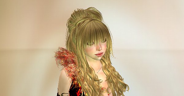 新作!キュートなお団子ロングヘアー