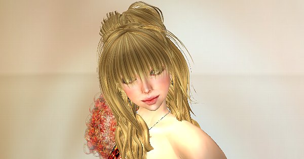 新作!キュートなお団子ロングヘアー