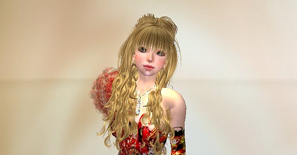新作!キュートなお団子ロングヘアー