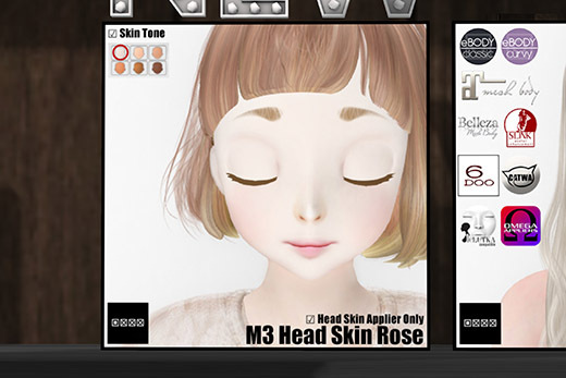 [x] M3 Head Skin Rose