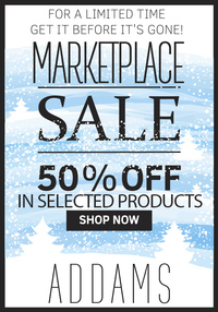 ADDAMS　50% OFF　SALE 2017/12/29 08:35:44