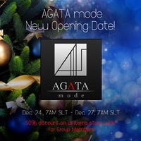AGATA mode OPEN全商品50%off 2016/12/25 01:37:12