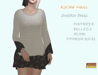 NEW! Sweater Dress / Nails