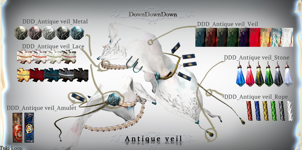  DownDownDown Antique veil info