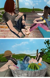 すいかプール＠アイテムキャンプ*。 2013/08/28 22:27:11
