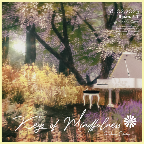 Keys of Mindfulness regular concert @ Mindful Cove Feb. 2023 Keys of Mindfulness regular concert @ Mindful Cove Feb. 2023