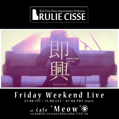 RULIE CISSE weekly piano live @ live space Meow