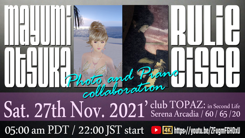 Rulie & Mayumi Photo & Piano collab. live in: club TOPAZ Rulie & Mayumi Photo & Piano collab. live in: club TOPAZ