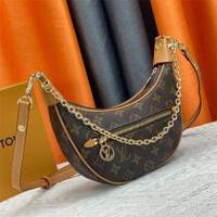 ルイヴィトン ショルダーバッグ セミサークル型 調節可能レザーストラップ LOUIS VUITTON