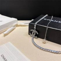 CHANEL ネックレス ラインストーン CCロゴ パールアクセント シャネル